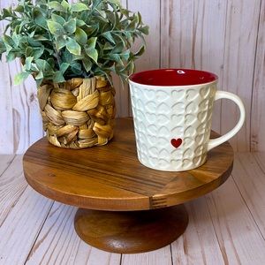 Starbucks Heart Embossed Coffee Mug 2007 Edition